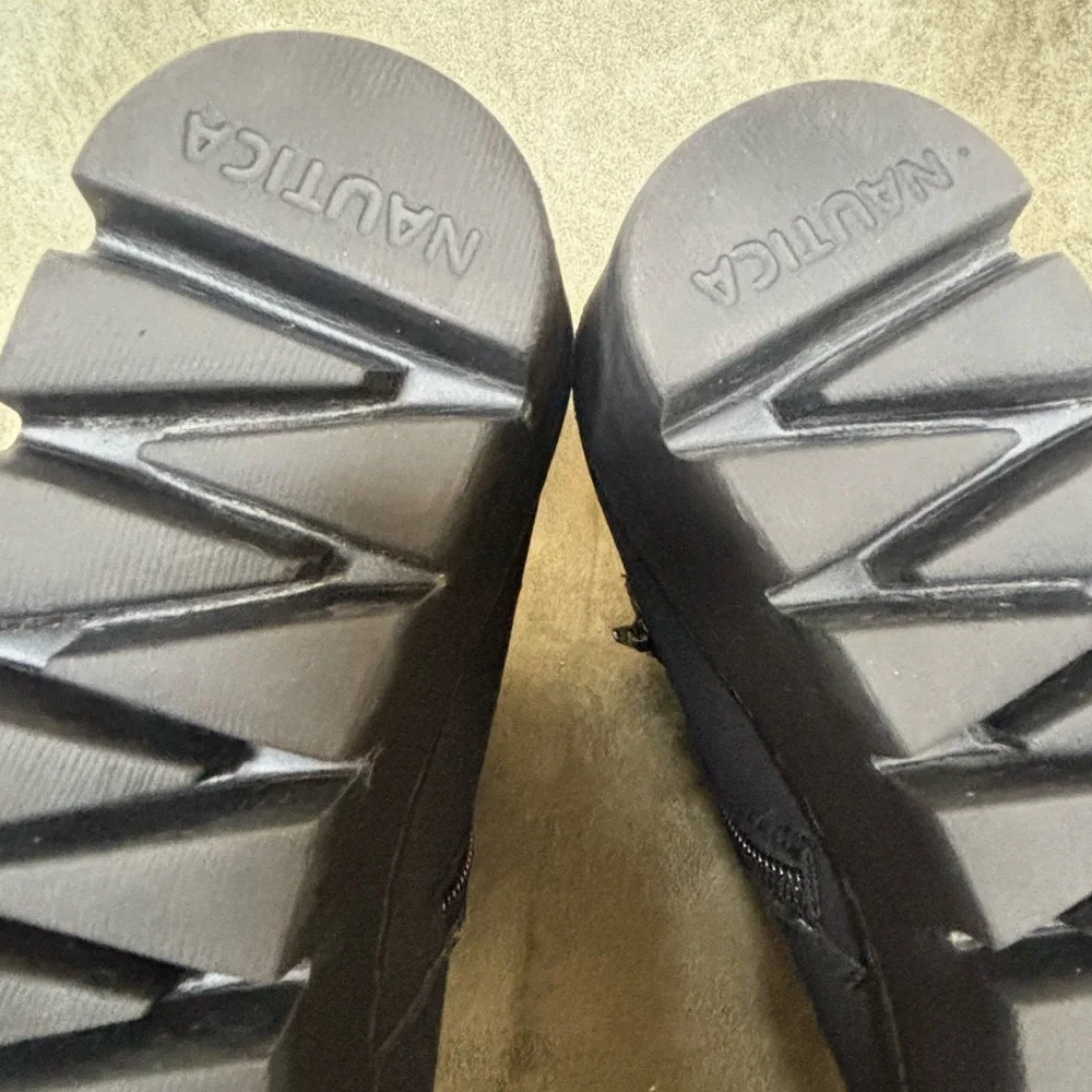 NAUTICA Laurette Size9 Women’s Black Faux Suede Wedge Heel Ankle Boot w/ zipper - Picture 8 of 16